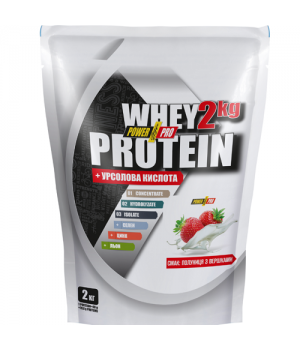 Протеїн Power Pro Whey Protein Полуниця з вершками, 2 кг (4820214004054)