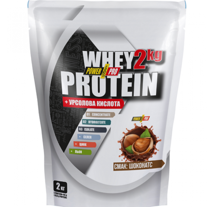 Протеин Power Pro Whey Protein Шоконатс, 2 кг (4820214004061)