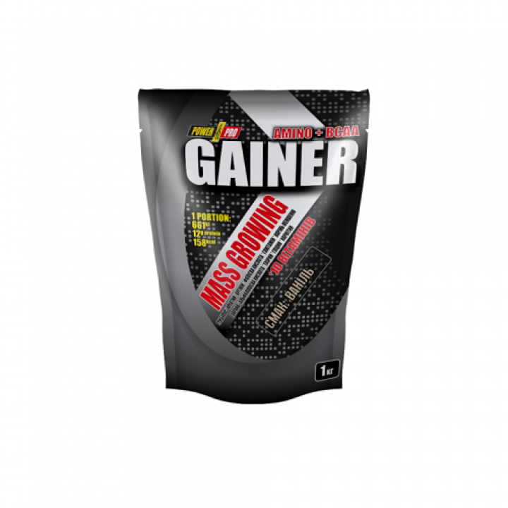 Гейнер Power Pro Gainer Ваніль, 1 кг (4820214004177)