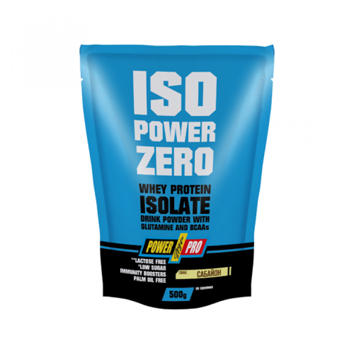 Протеин Power Pro ISO POWER ZERO, сабайон, 500 г (4820214004504)