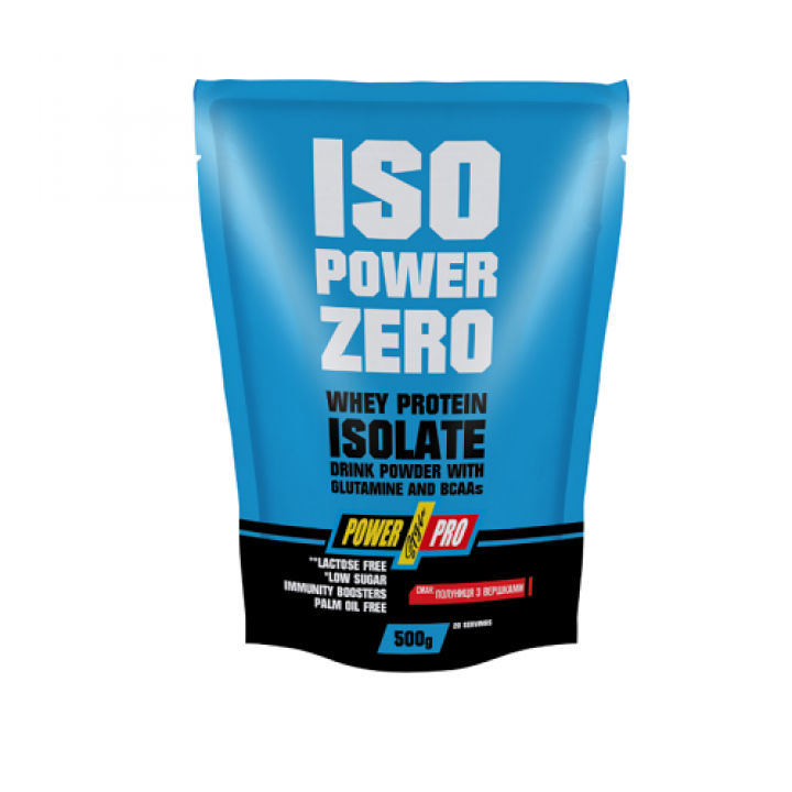 Протеїн Power Pro ISO POWER ZERO, полуниця з вершками, 500 г (4820214004511)