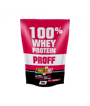 Протеїн Power Pro 100 % WHEY PROTEIN PROFF, полуниця, 500 г (4820214004542)