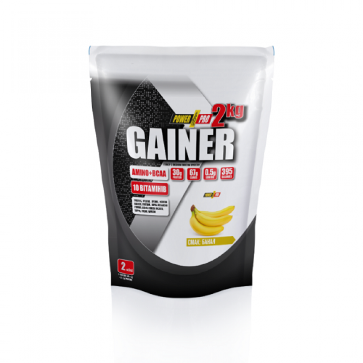 Гейнер Power Pro Gainer Банан, 2 кг (4820214004993)