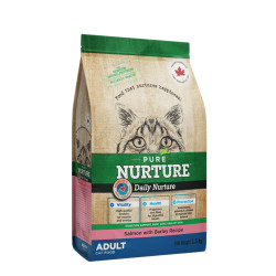 Сухий корм Pure Nurture Daily Power of 3 Salmon with Barley Adults Cats для дорослих котів з лососем та ячменем, 1,5 кг