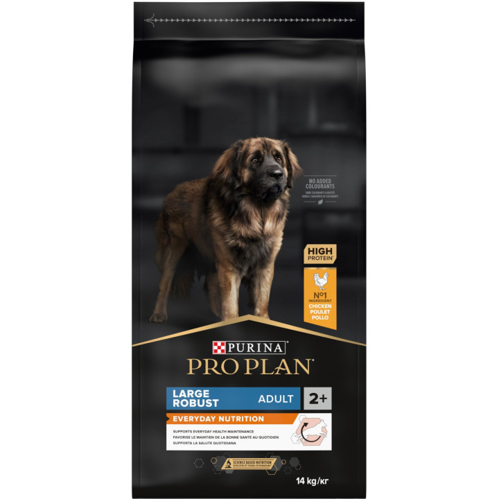 Сухой корм PRO PLAN Large Robust Adult 2+ для взрослых собак крупных пород с курицей 14 кг