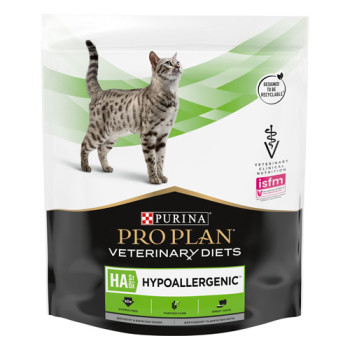 Сухой диетический корм PRO PLAN VETERINARY DIETS HA Hypoallergenic для взрослых кошек для снижения признаков ингредиентной и нутриентной непереносимости 325 г