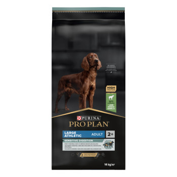 Сухой корм PRO PLAN Large Athletic Adult 2+ для собак крупных пород с атлетическим телосложением, с ягненком 14 кг