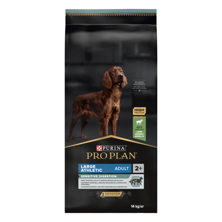 Сухий корм PRO PLAN Large Athletic Adult 2+ для собак великих порід з атлетичною статурою, з ягням 14 кг