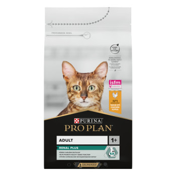 Сухой корм PRO PLAN Adult 1+ Renal Plus для взрослых кошек с курицей 1.5 кг