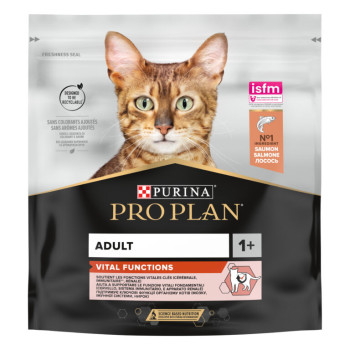 Сухой корм PRO PLAN Adult 1+ Vital Functions для взрослых кошек с лососем 400 г