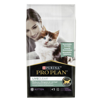 Сухой корм PRO PLAN LiveClear Kitten <1 для котят для уменьшения аллергенов на шерсти с индейкой 1.4 кг