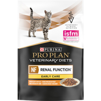 Влажный диетический корм PRO PLAN VETERINARY DIETS NF Renal Function Early Care для взрослых кошек при патологии почек на ранних стадиях с курицей 85 г