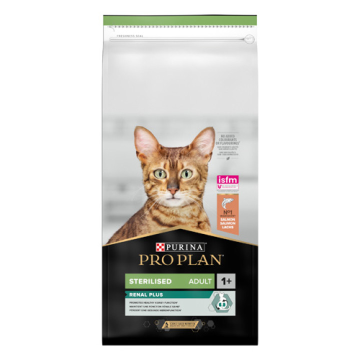 Сухий корм PRO PLAN Sterilised Adult 1+ Renal Plus для дорослих котів після стерилізації з лососем 14 кг