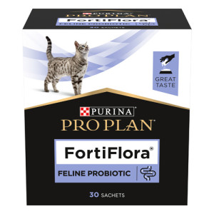 Пробиотик PRO PLAN FortiFlora для взрослых кошек и котят для поддержания нормальной миклофлоры желудочно-кишечного тракта 30х1 г