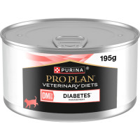 Влажный диетический корм PRO PLAN VETERINARY DIETS DM ST/OX Diabetes Managment для взрослых кошек для регулирования поступления глюкозы (сахарный диабет) мусс 195 г