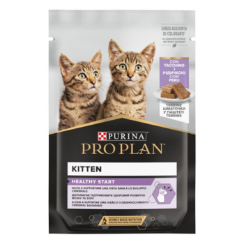Влажный корм PRO PLAN Junior Nutrisavour для котят, мусс с индейкой 75 г