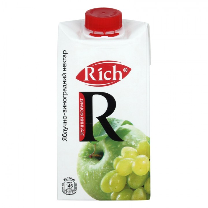 Нектар Rich "Яблуко - виноград" 0,5л (4820039353450)