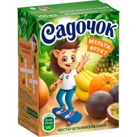 Нектар "Садочок" Мультифруктовый витаминизированный 200мл (4823063105255)