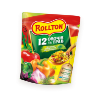 Приправа універсальна гранульована Rollton 12 овочів і трав 110 г (4820179251234)