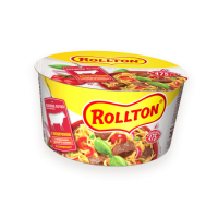 Лапша яичная быстрого приготовления Rollton по-домашнему с говядиной (чашка) 75 г (4820179251593)