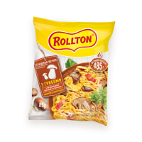 Локшина яєчна швидкого приготування Rollton по-домашньому з грибами 85 г