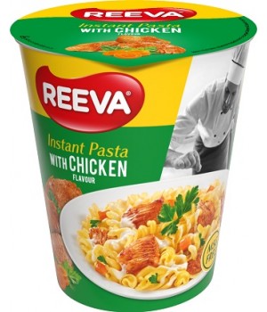 Изделия макаронные быстрого приготовления Reeva Instant Pasta С курицей стакан 70г (4820179257243)