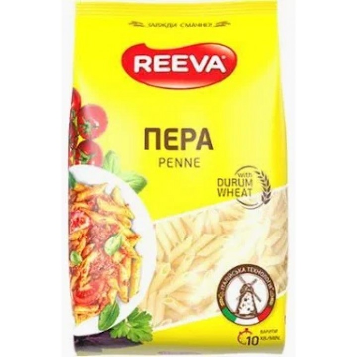 Макаронные изделия REEVA Перья 400 г  (4820179256437)