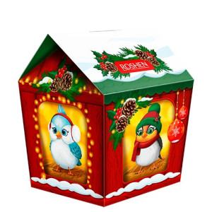 Новорічний подарунок Roshen №12 Годівниця для птахів, 918 г (4823077649240)