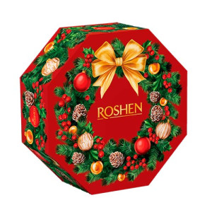 Новорічний подарунок Roshen №9  Різдвяний вінок, 598 г (4823077649301)