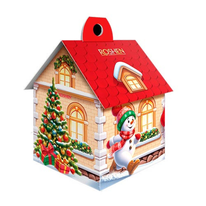 Новорічний подарунок Roshen №1 Солодкий будиночок, 274 г (4823077649097)