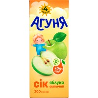 Сок Агуня яблочный Slim 0,2 л (4823063125994)