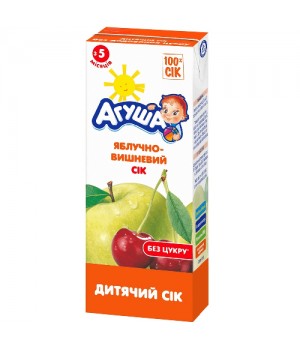 Сік Агуша яблучно-вишневий Slim 0,2 л (4823063110723)
