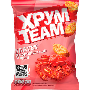 Сухарики ХрумTeam Багет Королевский краб 60 г (4823063127042)