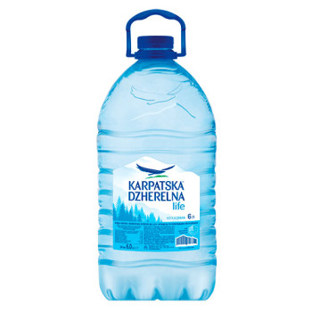 Вода минеральная KARPATSKA DZHERELNA LIFE смягченная негазированная 6 л (4820051240240)