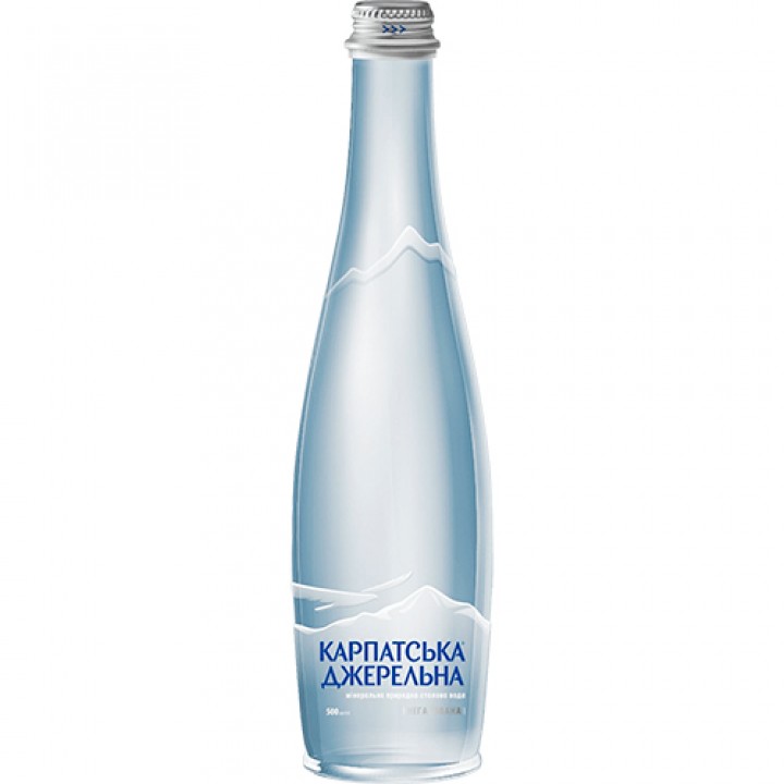 Вода минеральная Карпатська Джерельна негазированная стекло 0,5 л (4820051241278)