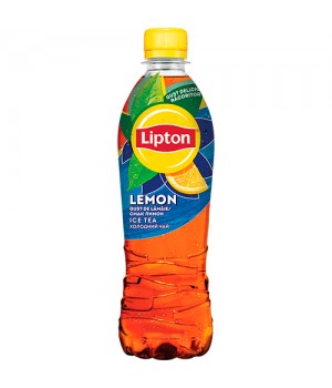 Холодный чай Lipton черный с лимоном 0.5 л (5900497600507)