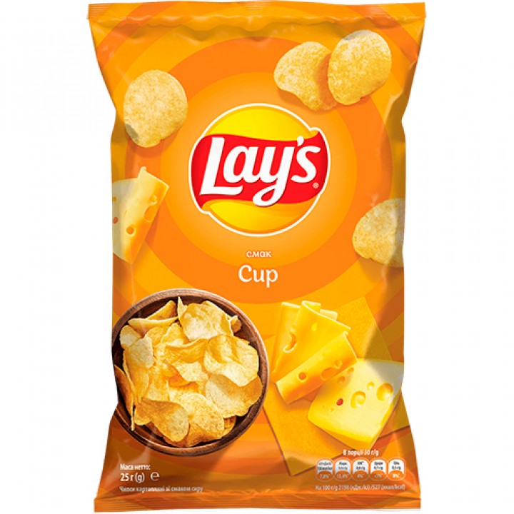 Чипсы картофельные Lay's со вкусом сыра 25 г (4823063116633)