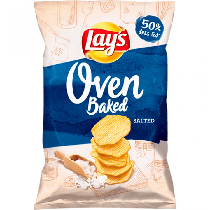 Чіпси картопляні запечені Lay's Oven Baked з сіллю 125 г (5900259099723)