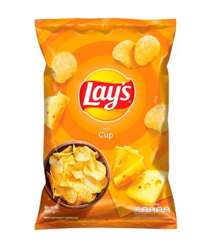 Чіпси картопляні Lay's зі смаком сиру 120 г (4823063125376)