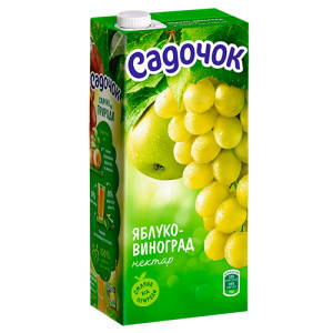 Нектар Садочок Яблучно-виноградний 0,95 л (4823063107327)