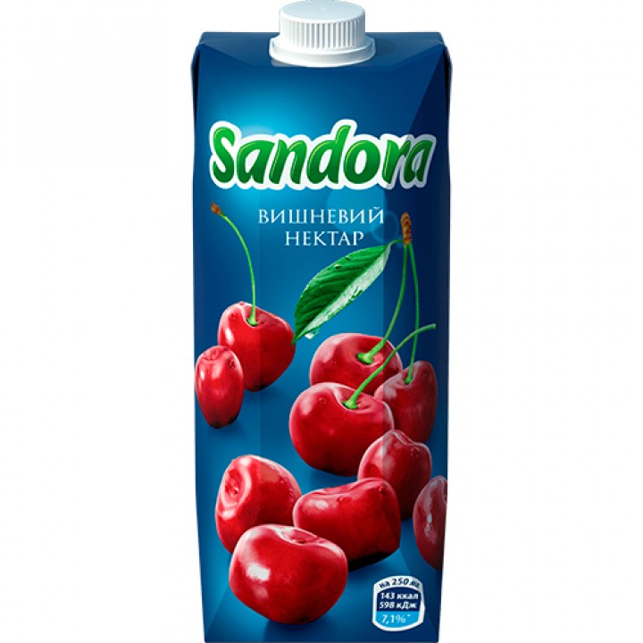 Нектар Sandora вишневий 0,5 л (4820001448566)