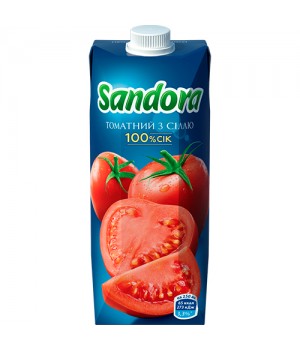 Сік Sandora томатний з м'якоттю 0,5 л (4823063125932)