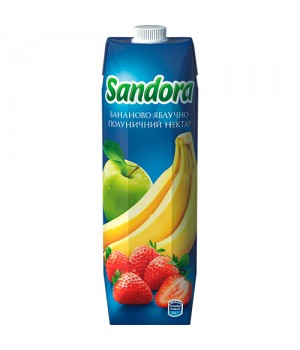 Нектар Sandora бананово-яблучно-полуничний 0,95 л (4823063112925)