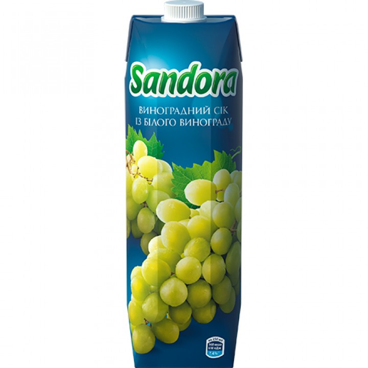 Сок Sandora из белого винограда 0,95 л (4823063112857)