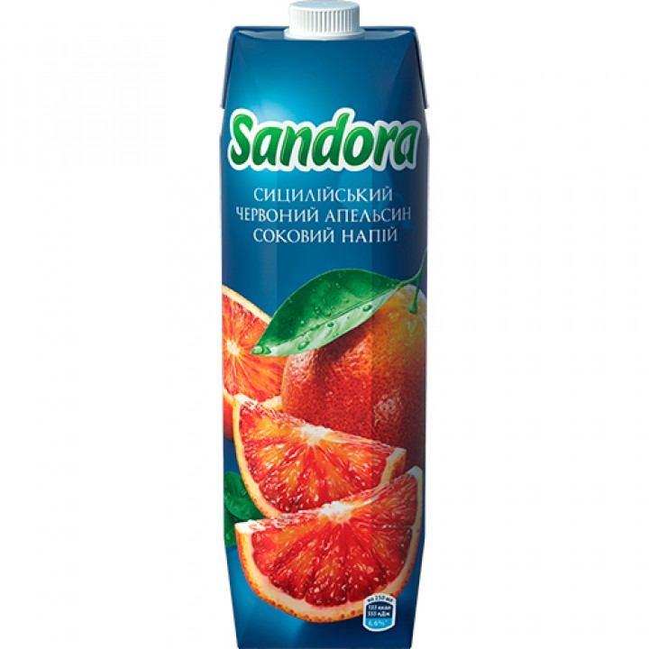 Напій соковмісний Sandora сицилійський червоний апельсин 0,95 л (4823063113045)