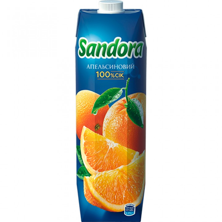 Сок Sandora апельсиновый 0,95 л (4823063112840)