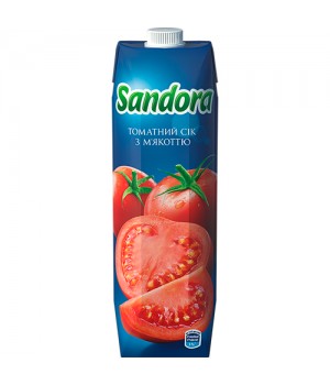 Сок Sandora томатный с мякостью 0,95 л (4823063125918)