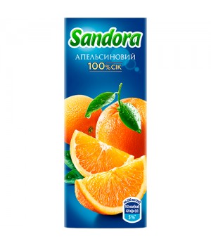 Сок Sandora апельсиновый 0,2 л (4823063126397)