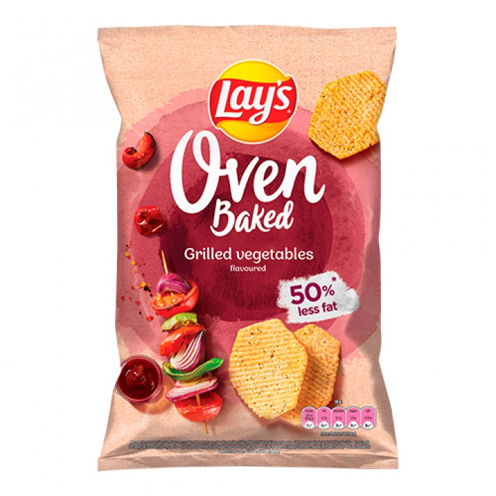 Чіпси картопляні запечені Lay's Oven Baked зі смаком овочів гриль 125 г (5900259102560)