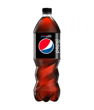 Напиток безалкогольный Pepsi Black низкокалорийный газированный 1 л (4823063112680)